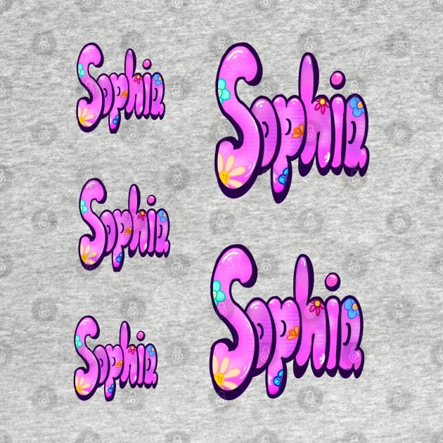 Sophia 5 pack The top 10 best personaIized custom name gift ideas for girls and women named Sophia by Artonmytee